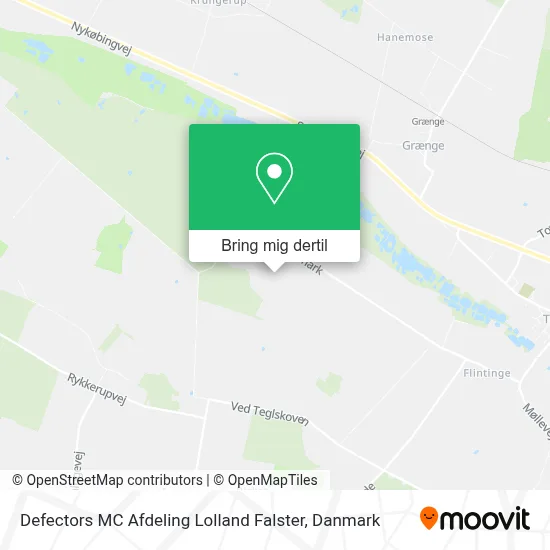 Defectors MC Afdeling Lolland Falster kort