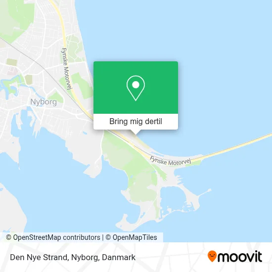 Den Nye Strand, Nyborg kort