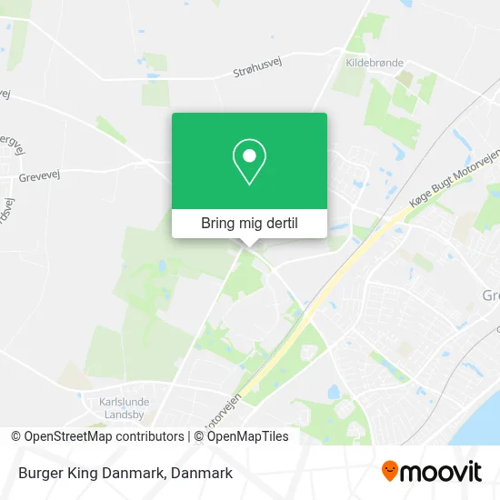 Burger King Danmark kort