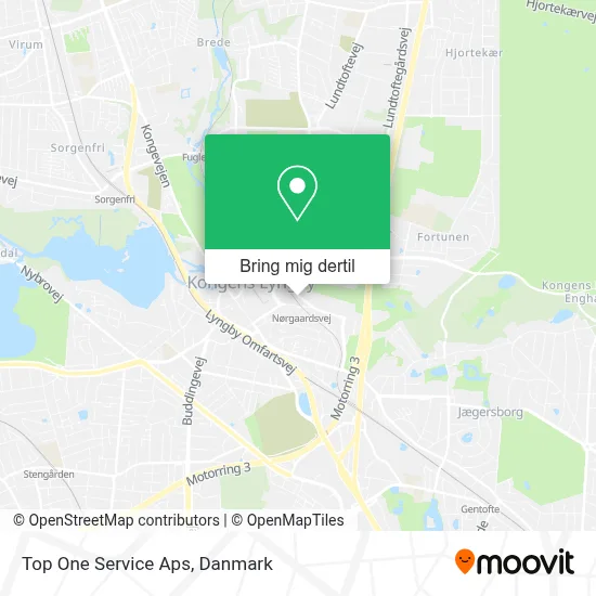 Top One Service Aps kort