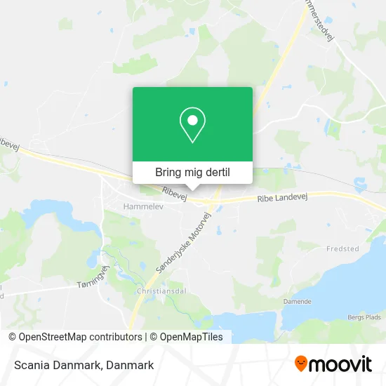 Scania Danmark kort