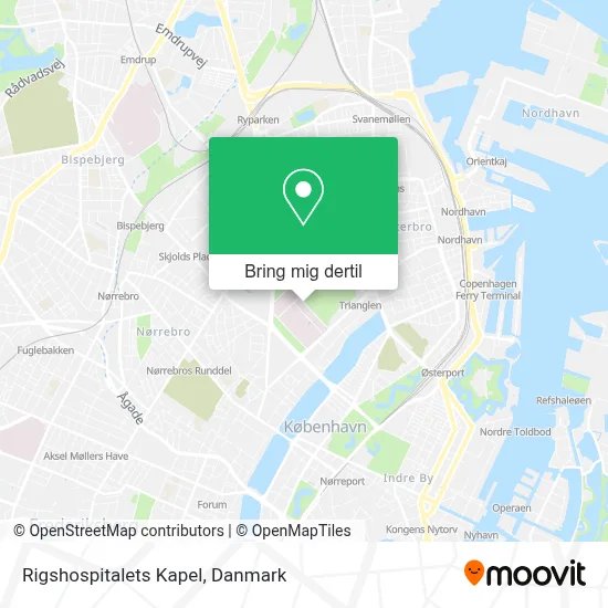 Rigshospitalets Kapel kort
