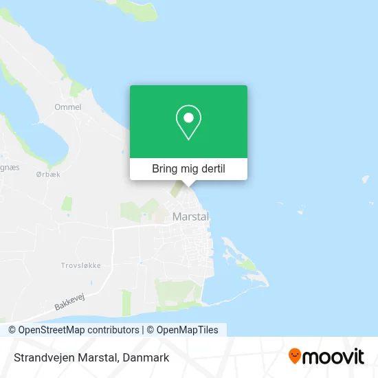 Strandvejen Marstal kort