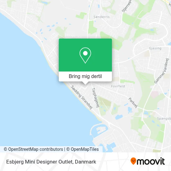 Esbjerg Mini Designer Outlet kort