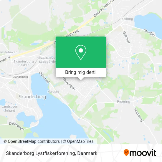 Skanderborg Lystfiskerforening kort
