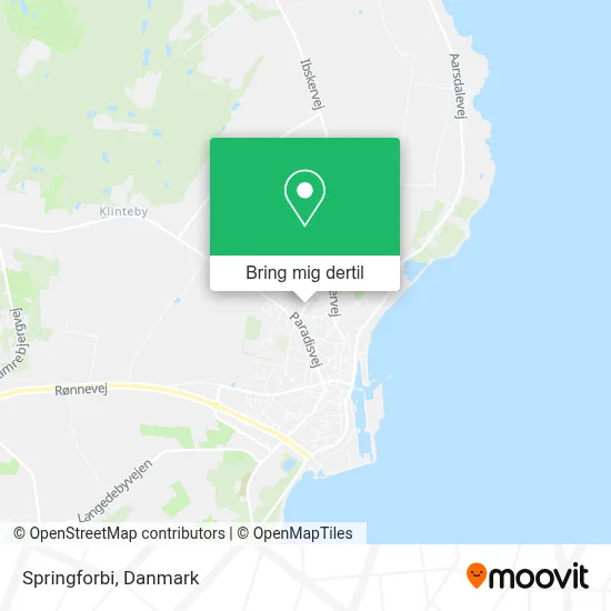 Springforbi kort