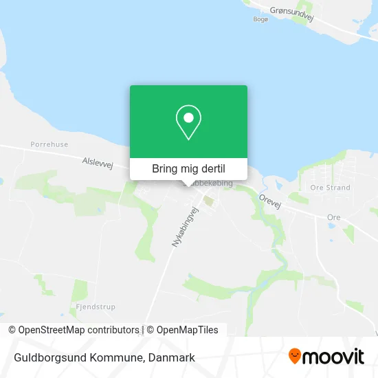 Guldborgsund Kommune kort