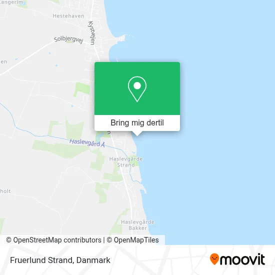 Fruerlund Strand kort