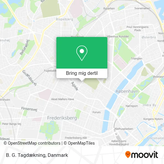 B. G. Tagdækning kort
