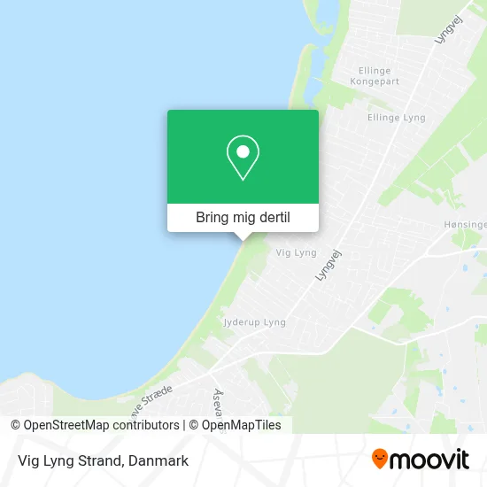 Vig Lyng Strand kort