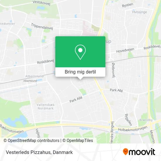 Vesterleds Pizzahus kort