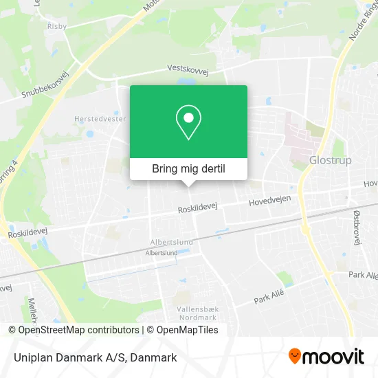 Uniplan Danmark A/S kort