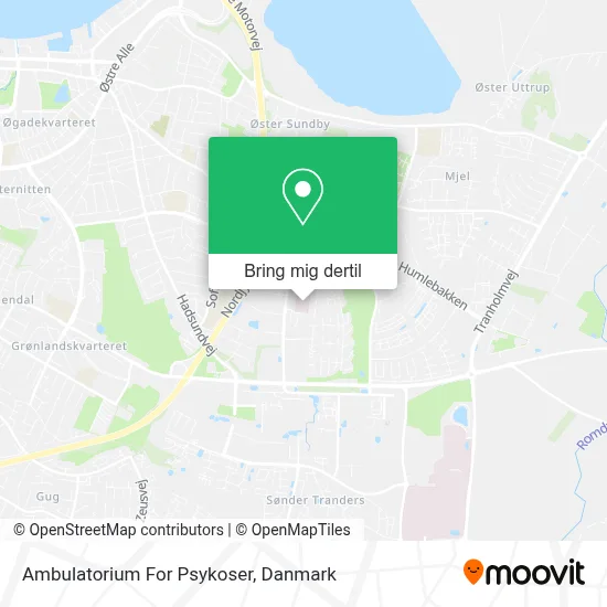 Ambulatorium For Psykoser kort