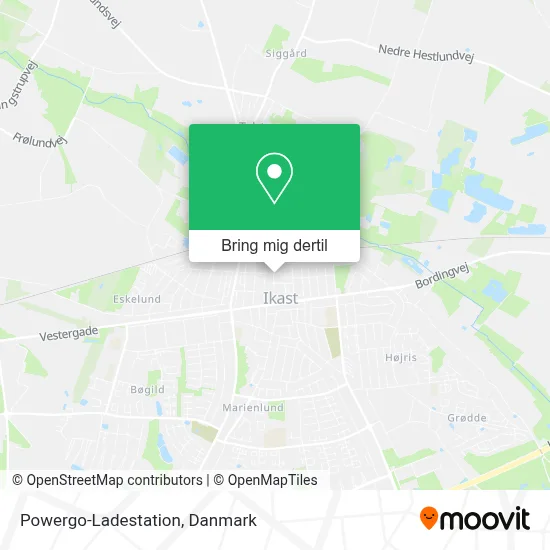 Powergo-Ladestation kort