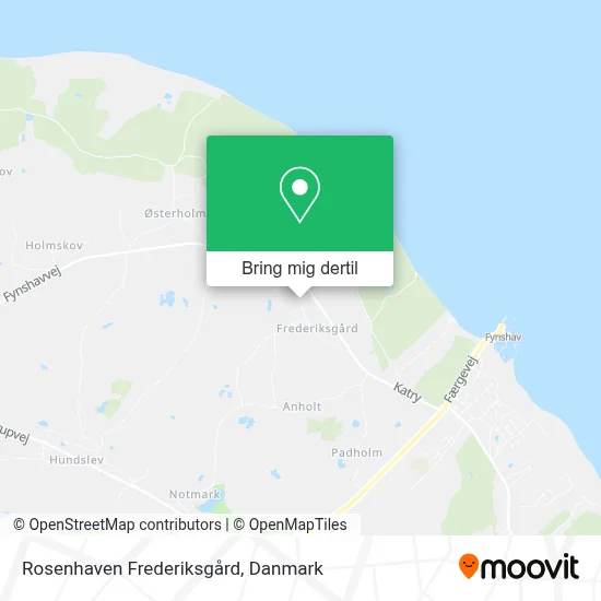 Rosenhaven Frederiksgård kort