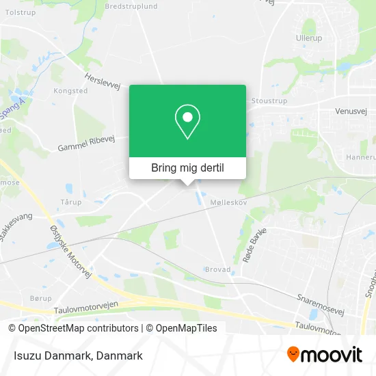 Isuzu Danmark kort