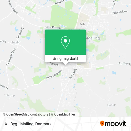 XL Byg - Malling kort