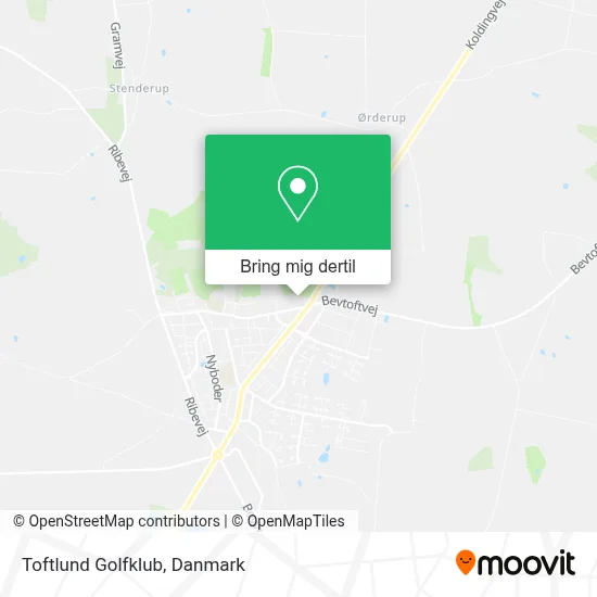 Toftlund Golfklub kort