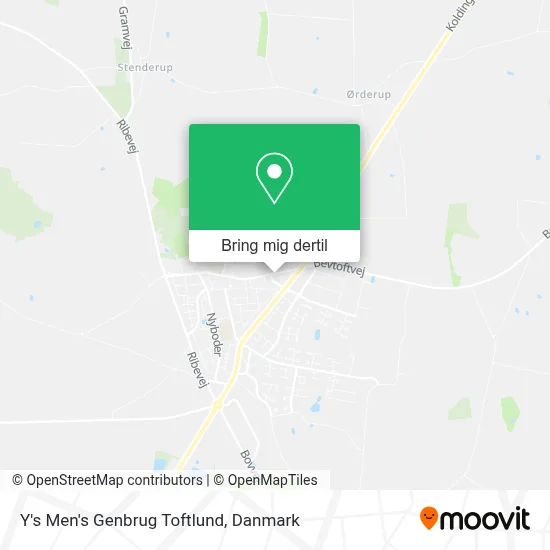 Y's Men's Genbrug Toftlund kort