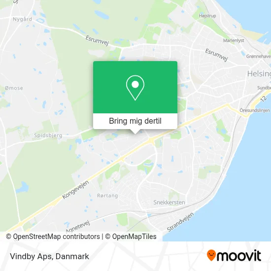 Vindby Aps kort