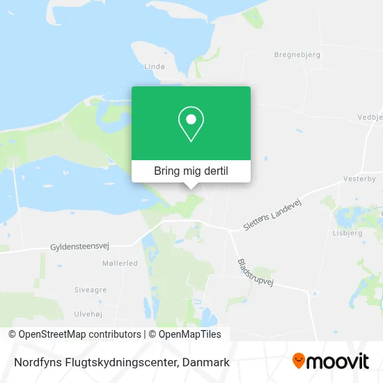 Nordfyns Flugtskydningscenter kort