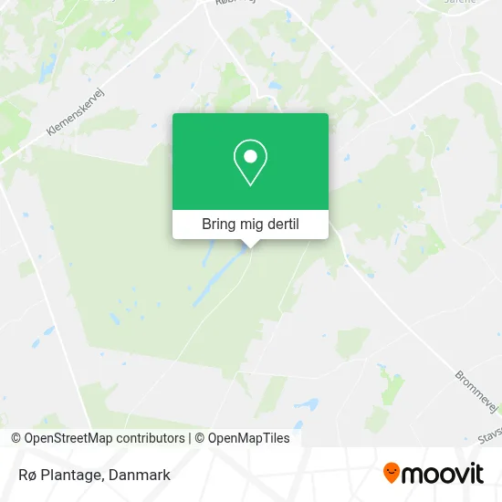 Rø Plantage kort