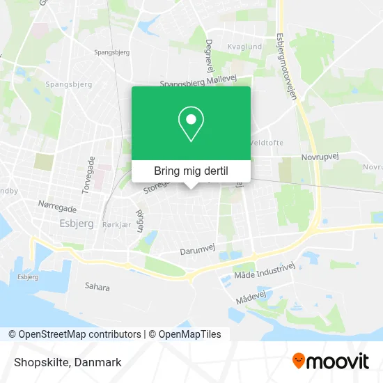 Shopskilte kort