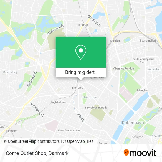 Come Outlet Shop kort