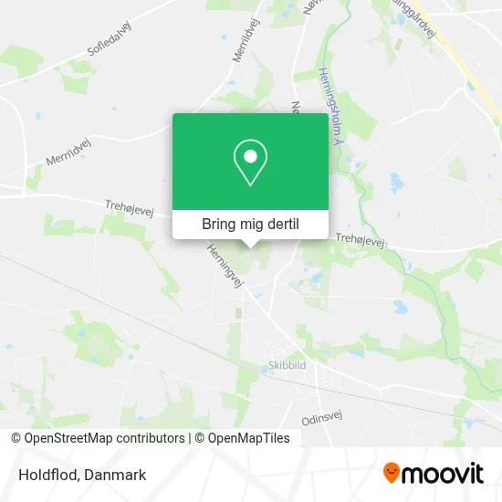 Holdflod kort