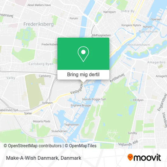 Make-A-Wish Danmark kort