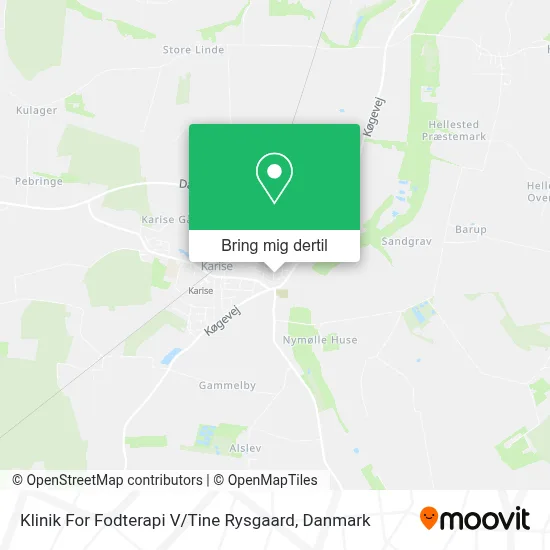 Klinik For Fodterapi V / Tine Rysgaard kort