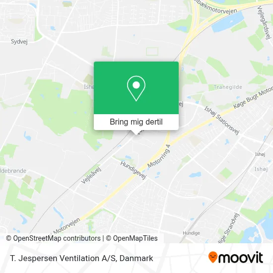 T. Jespersen Ventilation A/S kort