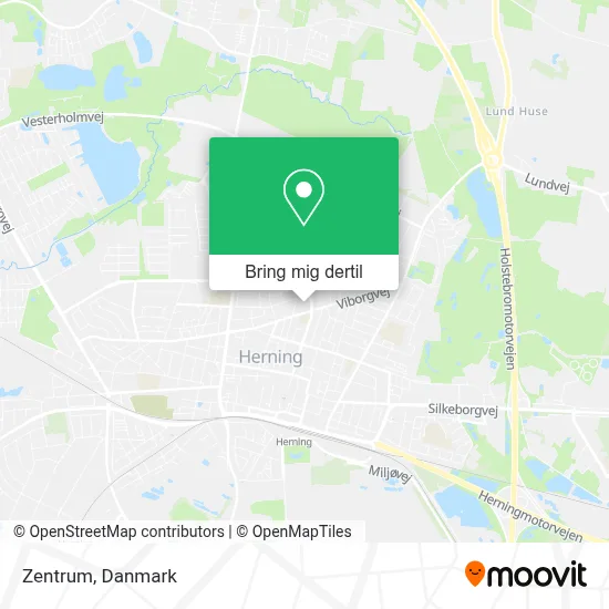 Zentrum kort