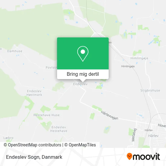 Endeslev Sogn kort