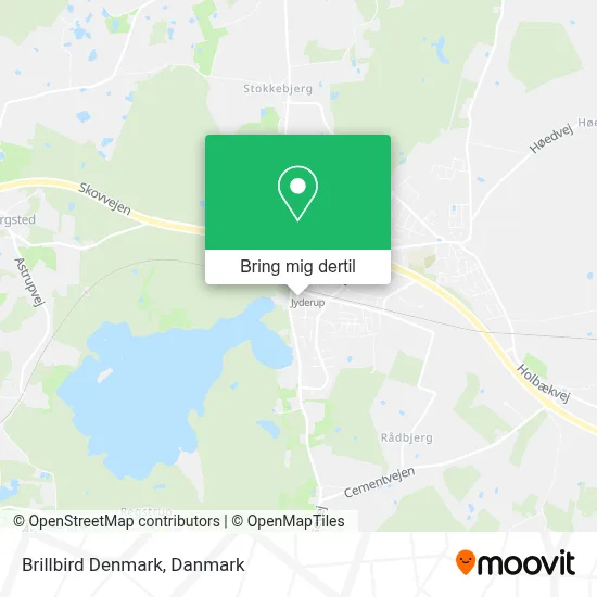 Brillbird Denmark kort