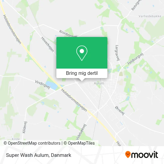 Super Wash Aulum kort