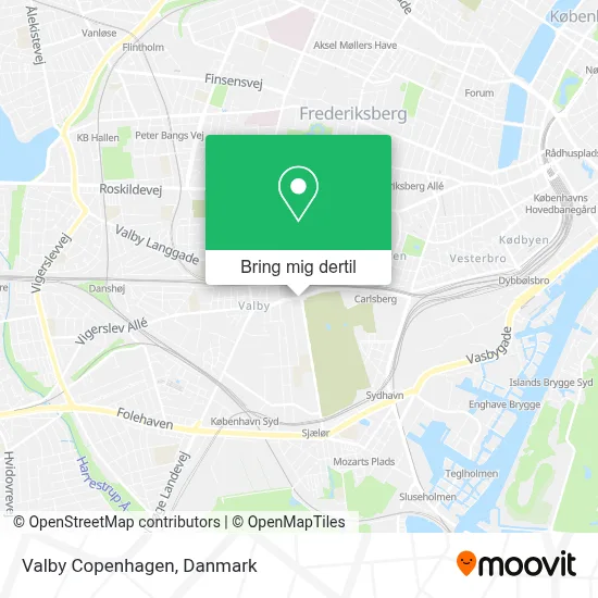 Valby Copenhagen kort