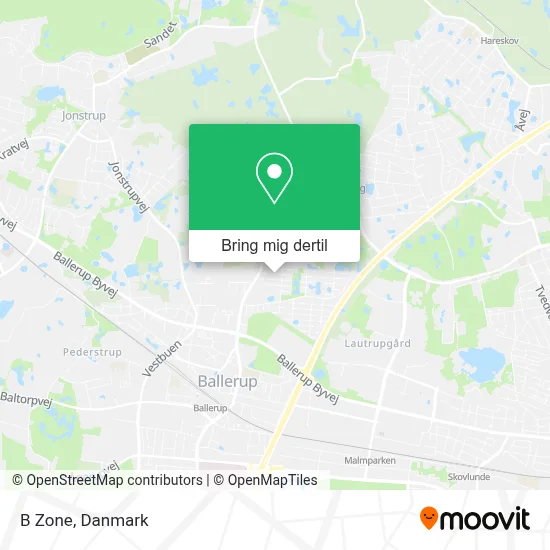 B Zone kort