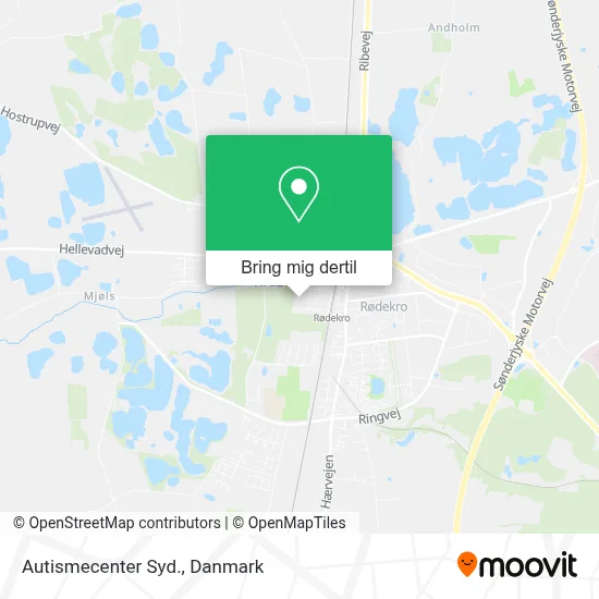 Autismecenter Syd. kort