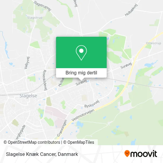 Slagelse Knæk Cancer kort