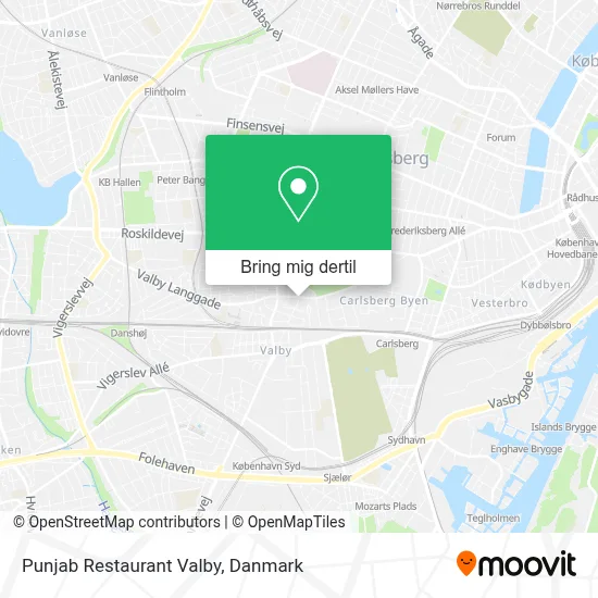 Punjab Restaurant Valby kort
