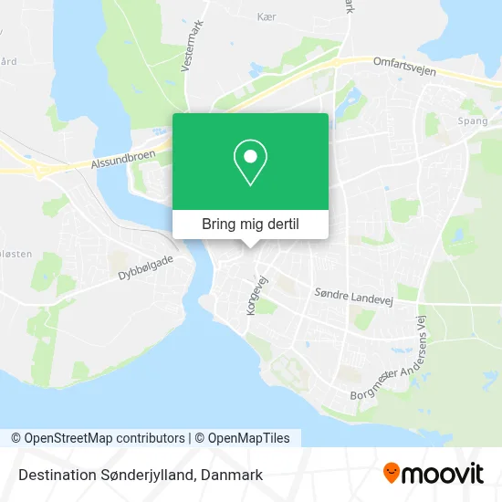 Destination Sønderjylland kort