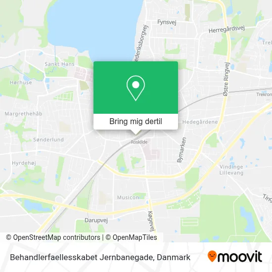 Behandlerfaellesskabet Jernbanegade kort