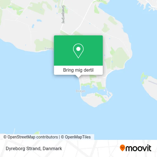 Dyreborg Strand kort