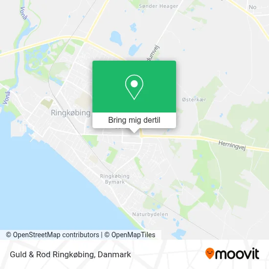 Guld & Rod Ringkøbing kort