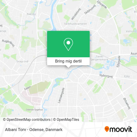Albani Torv - Odense kort