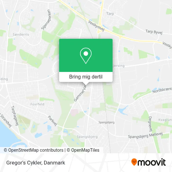 Gregor's Cykler kort