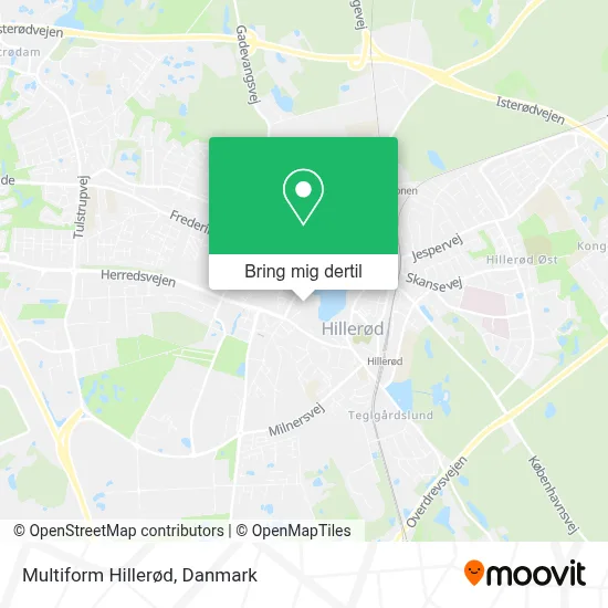 Multiform Hillerød kort