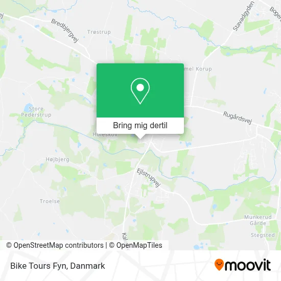 Bike Tours Fyn kort