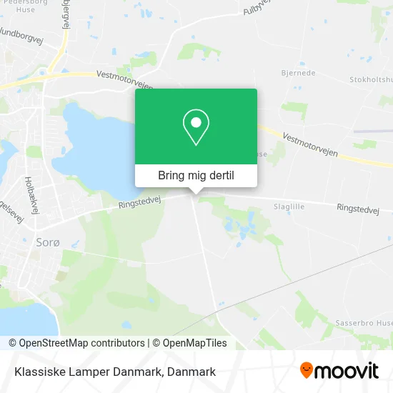 Klassiske Lamper Danmark kort